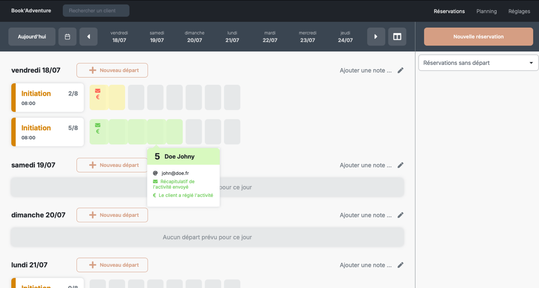 Interface Book'Adventure